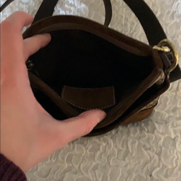 Vintage coach crossbody with suede. - Picture 3 of 5